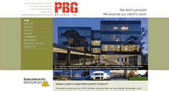 Desktop Screenshot of pbgbuilders.com