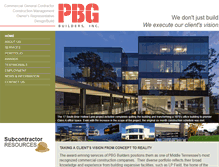 Tablet Screenshot of pbgbuilders.com